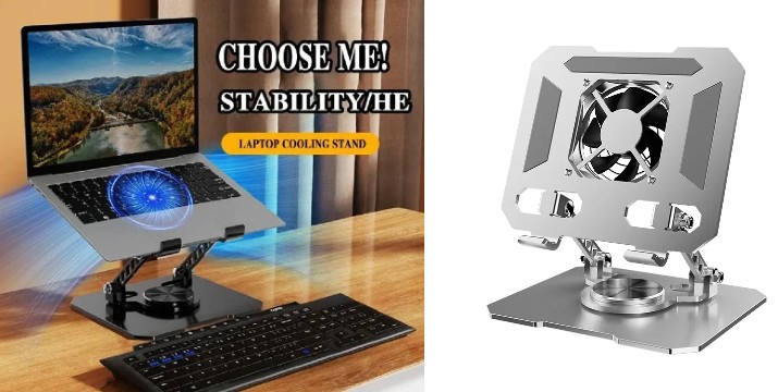 10,90€ για μία Ρυθμιζόμενη Περιστρεφόμενη Βάση Laptop &Tablet Με Ανεμιστήρα Ψύξης Andowl, με παραλαβή ή δυνατότητα πανελλαδικής αποστολής στο χώρο σας από την Idea Hellas στη Νέα Ιωνία.