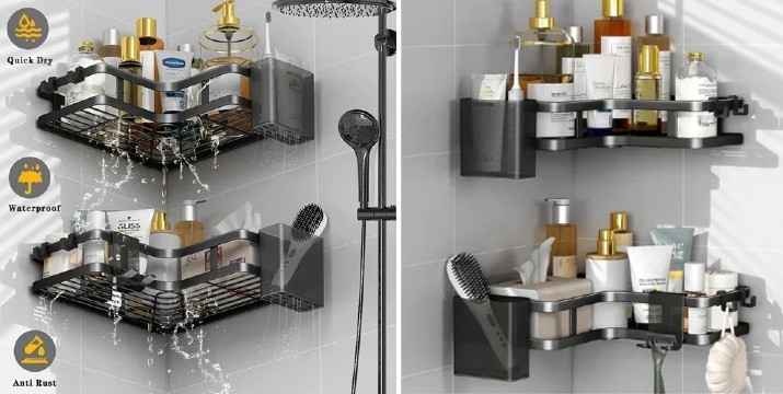 10,90€ για μία Γωνιακή Επιτοίχια Ραφιέρα Μπάνιου Μεταλλική – Corner Shower Caddy, με παραλαβή από την Idea Hellas και δυνατότητα πανελλαδικής αποστολής στο χώρo σας.Κωδ:002548775T
